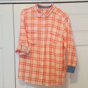 Ladies blouse, 1x, arms cuff in 2 ways, nice cond.